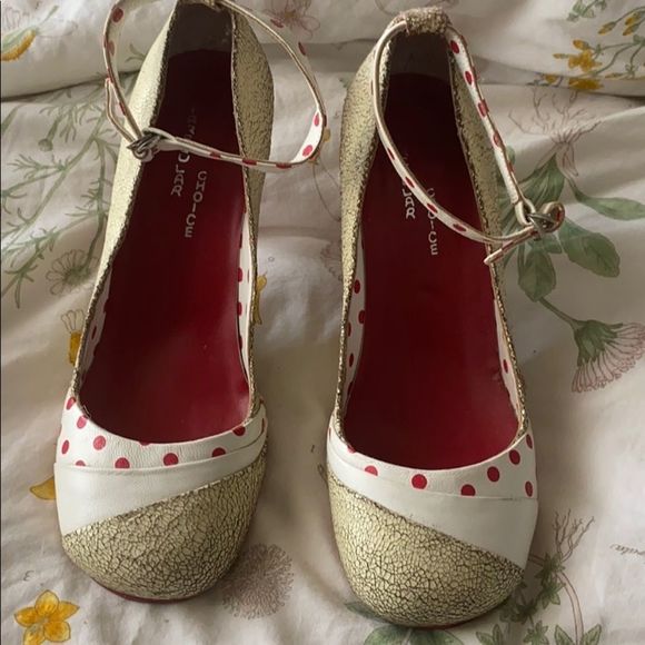 Irregular Choice Shoes - Vintage red polka dot irregular choice heels